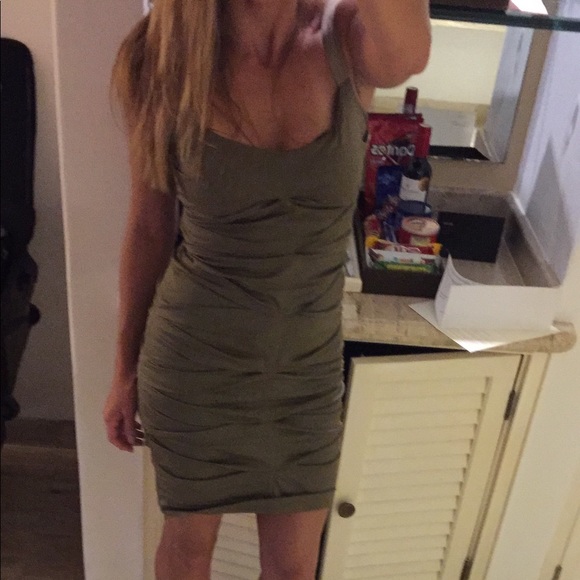 Nicole Miller Dresses & Skirts - Nicole Miller Studio olive cocktail dress